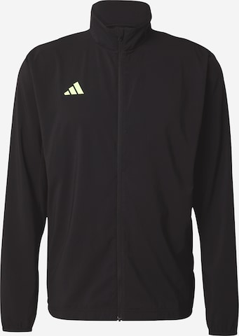 ADIDAS PERFORMANCE Athletic Jacket 'Adizero Essentials ' in Black: front