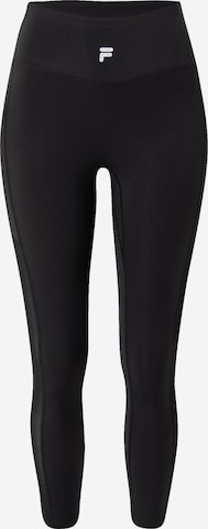 FILA Skinny Workout Pants 'ROSENTHAL' in Black: front