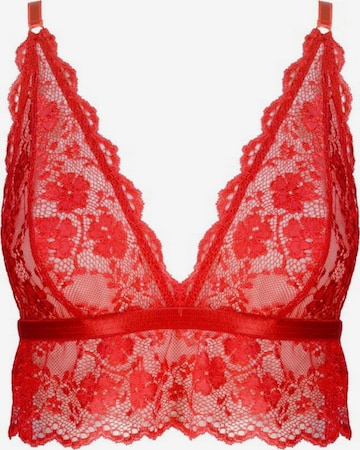 WHITE RVBBIT - Push-up Sujetador ' Mad Cat No. 12 ' en rojo: frente