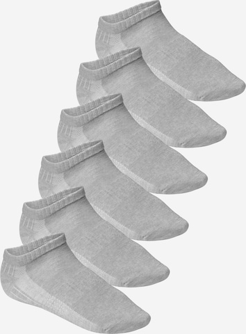 footstar Athletic Socks 'Perfect Fit' in Grey: front