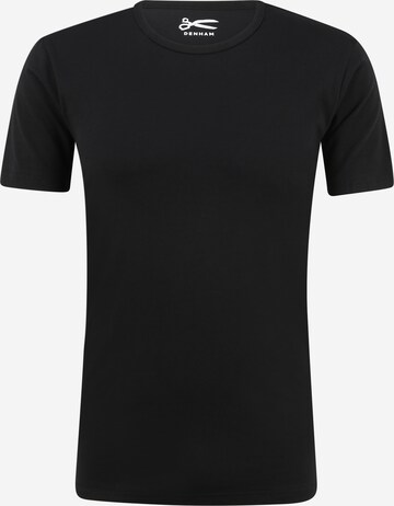 DENHAM T-Shirt in Schwarz: front
