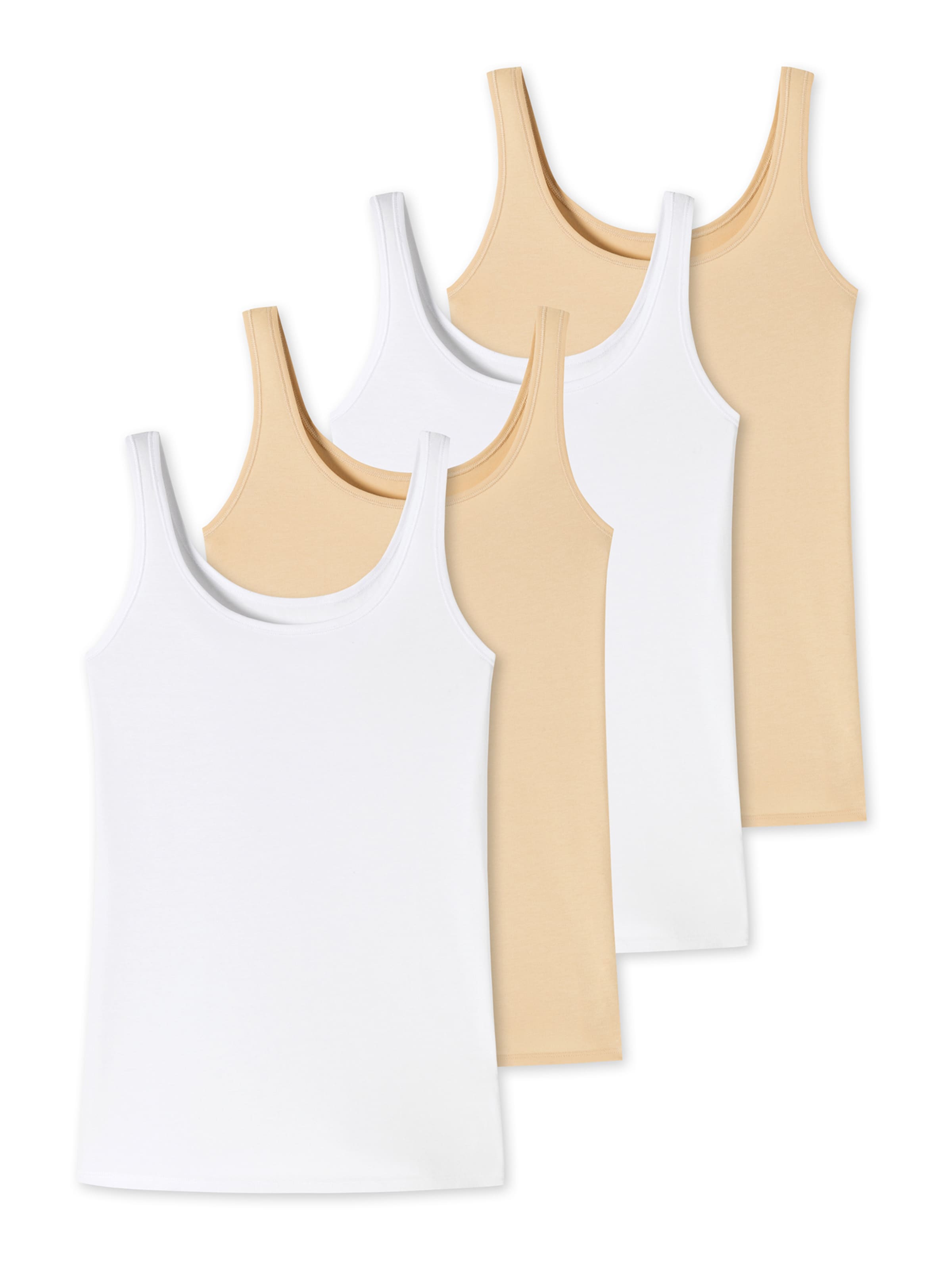 uncover by SCHIESSER Onderhemd in Beige: voorkant