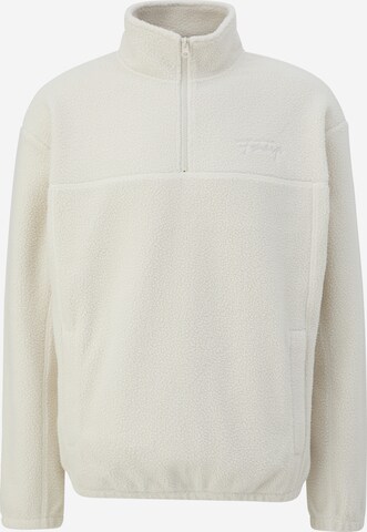 QS Fleece jas in Wit: voorkant