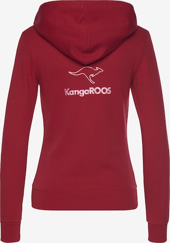 KangaROOS Zip-Up Hoodie in Red