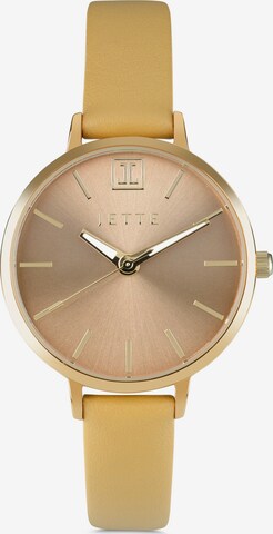 JETTE Analog Watch in Gold: front