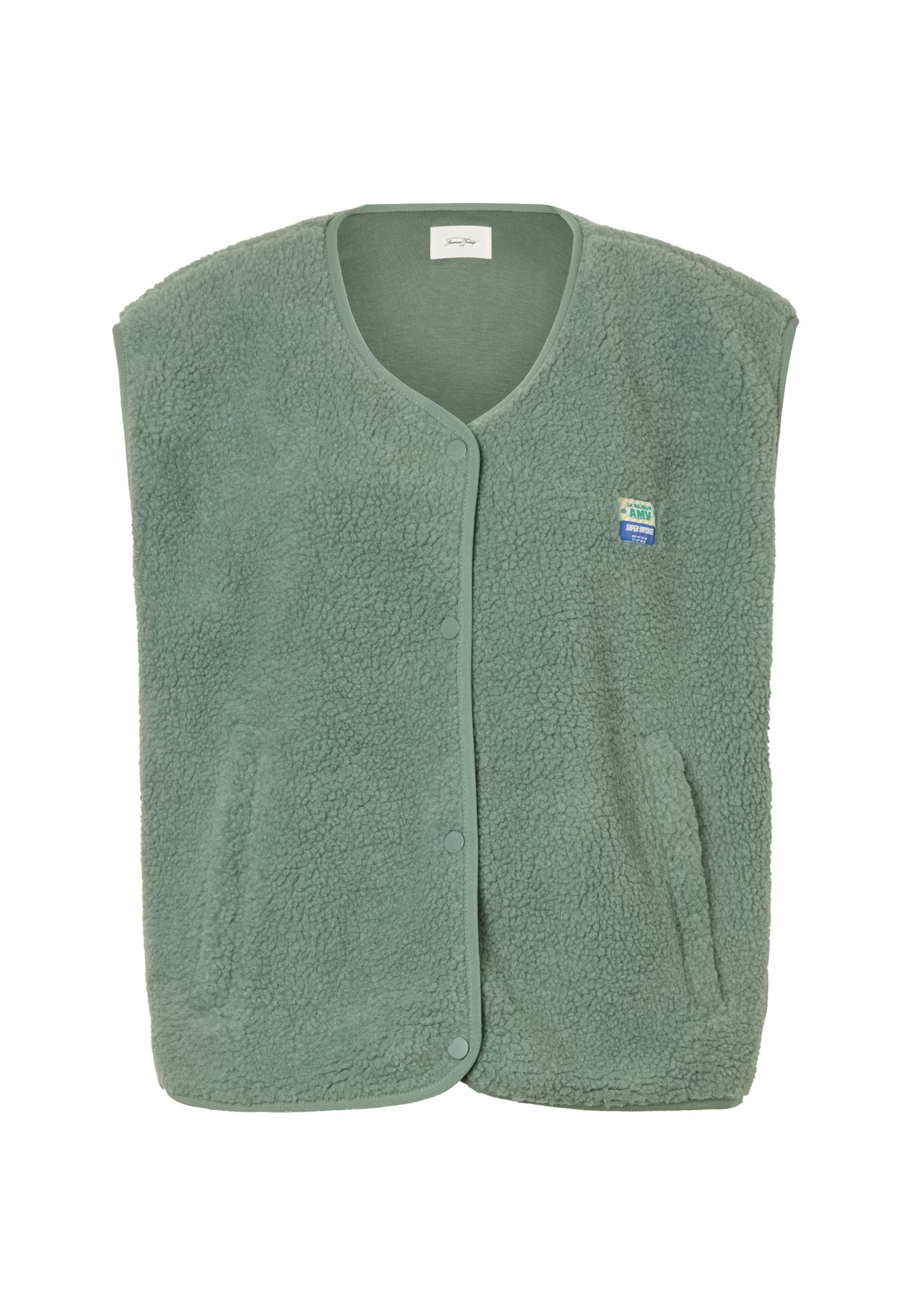 AMERICAN VINTAGE Gilet 'HOKTOWN' en XS-S en vert, Vue avec produit