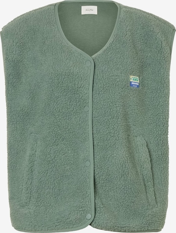 Gilet 'HOKTOWN' di AMERICAN VINTAGE in verde: frontale