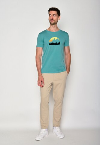 Maglietta 'Nature Forest Happy' di GREENBOMB in verde