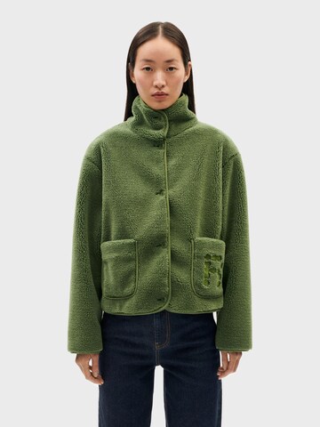 Thinking MU Flisová bunda ' KOURTNEY ' - Zelená: predná strana