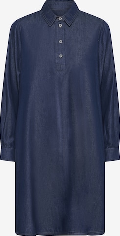 CULTURE - Vestido 'CUAlvina' em azul: frente