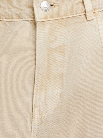 Bershka Wide leg Jeans in Beige