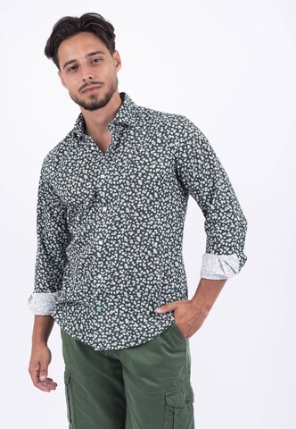 Panareha Regular fit Button Up Shirt in Green: front