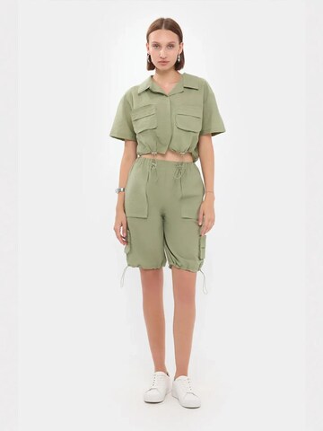 Hiccup - Calças de fato em verde