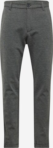 Coupe slim Pantalon chino Lindbergh en gris : devant