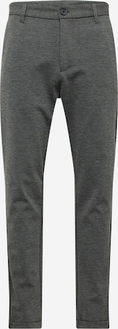 Coupe slim Pantalon chino Lindbergh en gris : devant