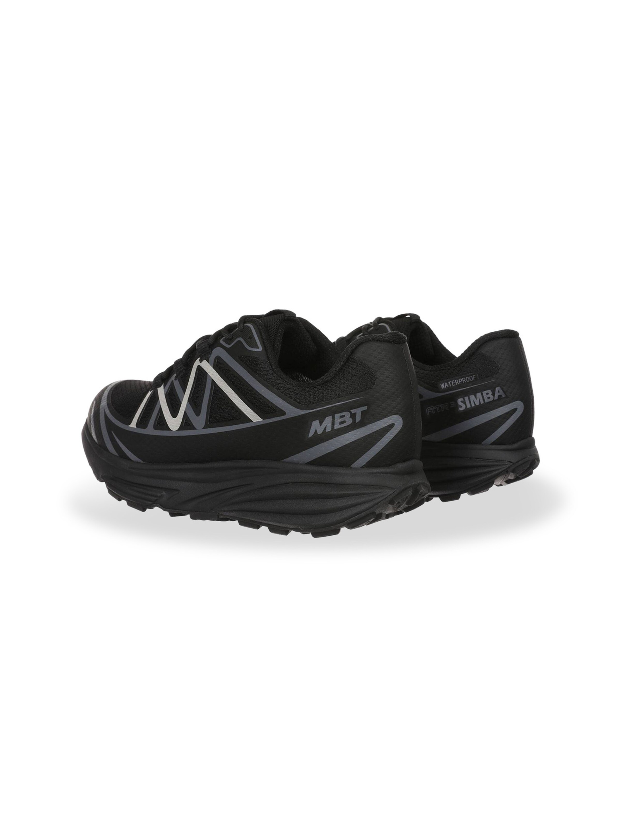 MBT - Sapatilhas slip-on em preto: atrás