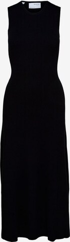 SELECTED FEMME Knitted dress in Black: front