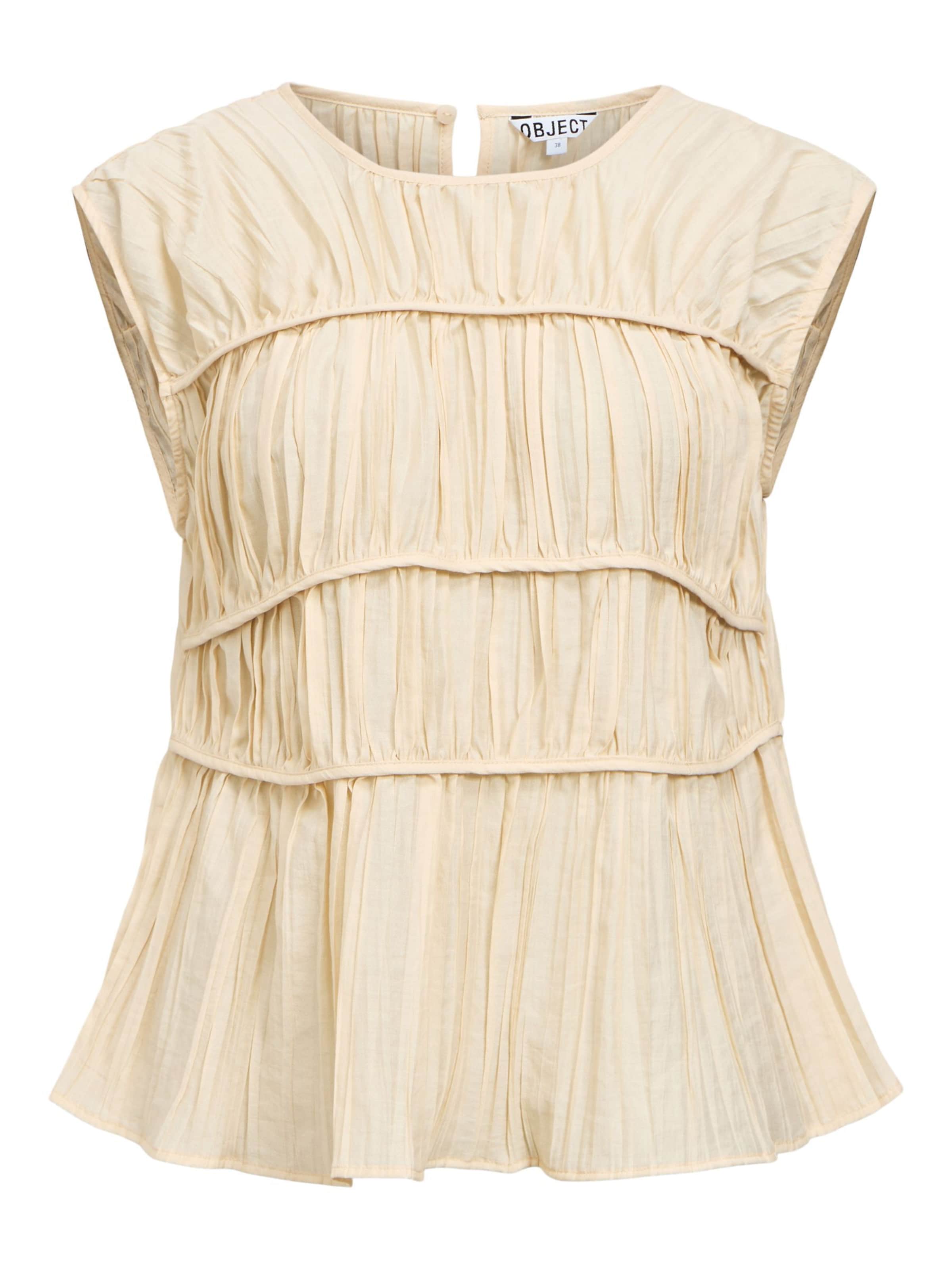 OBJECT Blusentop 'OBJMabel' in Beige: Vorderseite