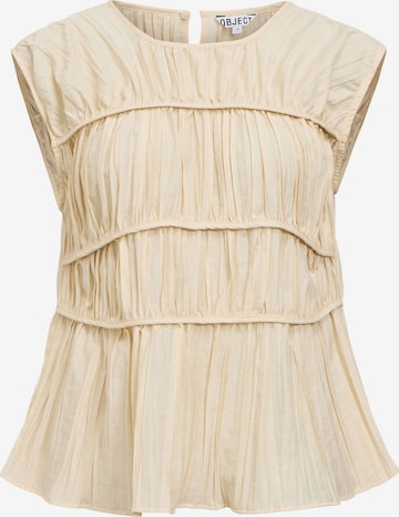 Chemisier 'OBJMabel' OBJECT en beige : devant