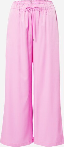 SISTERS POINT Wide leg Broek 'VISOLA' in Roze: voorkant