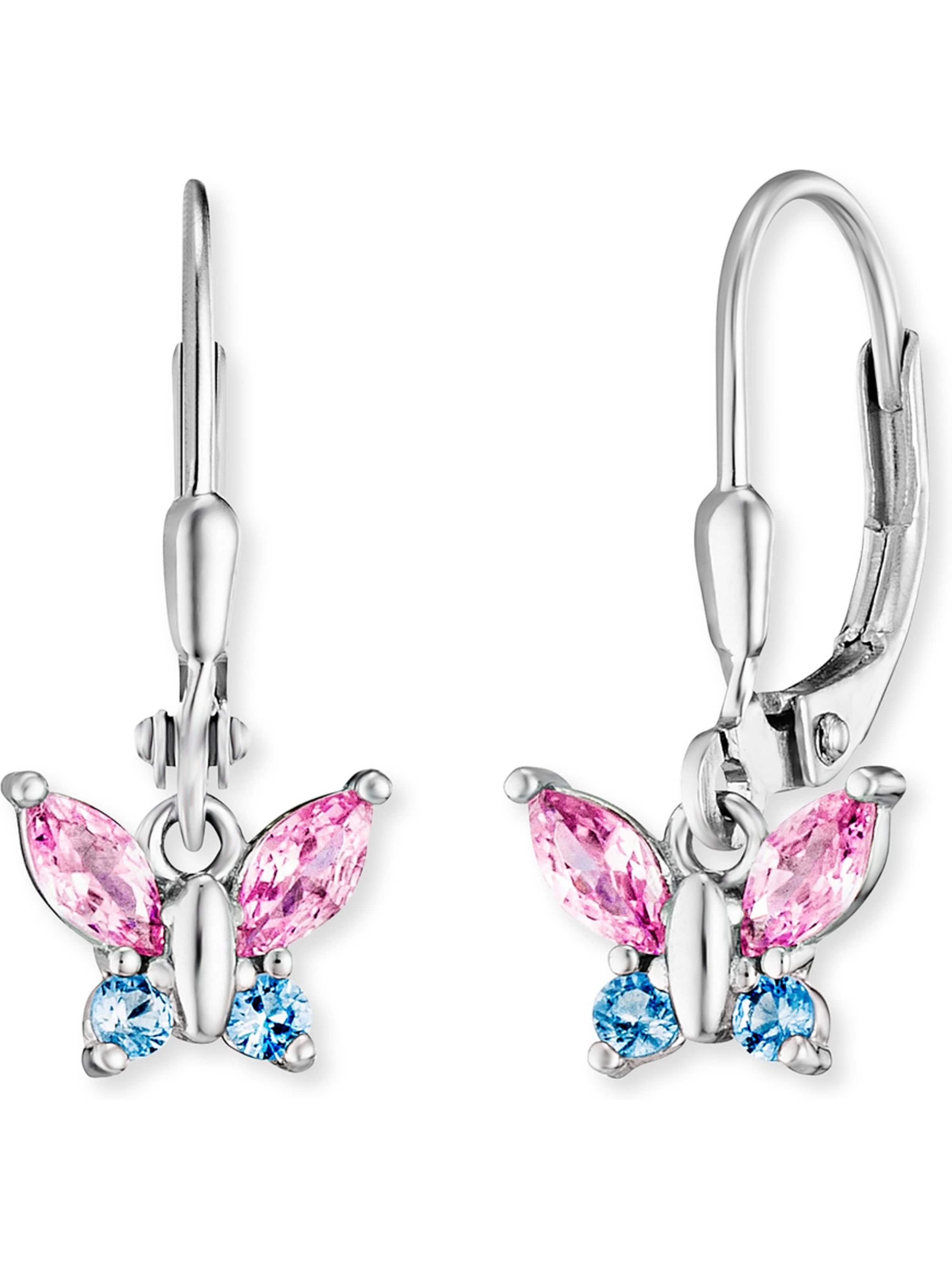 Engelsrufer Ohrringe 'Emaille Zirkonia' in Silber: Vorderseite