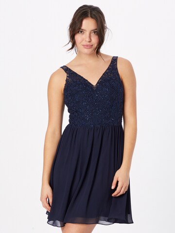 Laona Cocktail Dress in Blue: front