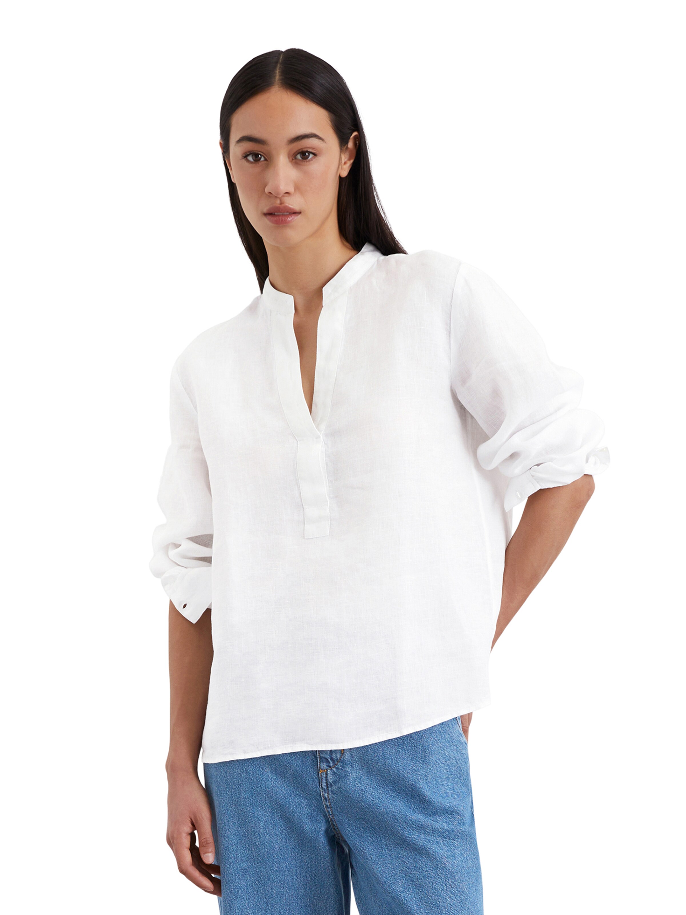 Marc O'Polo Blouse in Wit: voorkant