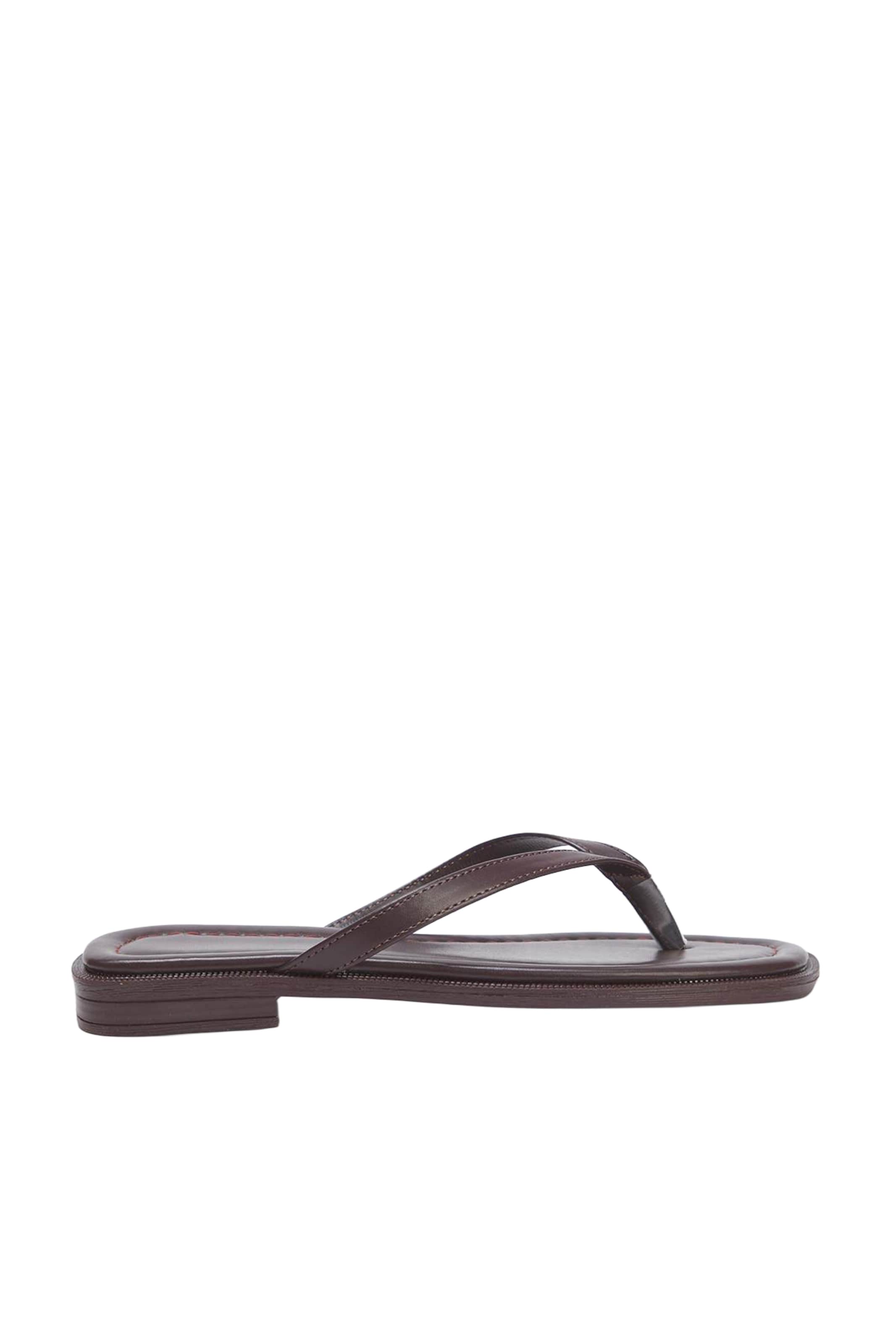 Trendyol - Sandalias de dedo en marrón