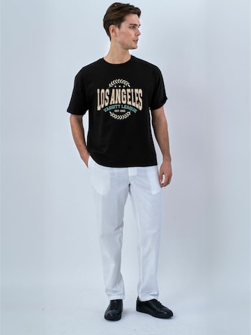 TEESHOPPEN Regular Fit Skjorte ' T-shirts ' i sort: forside