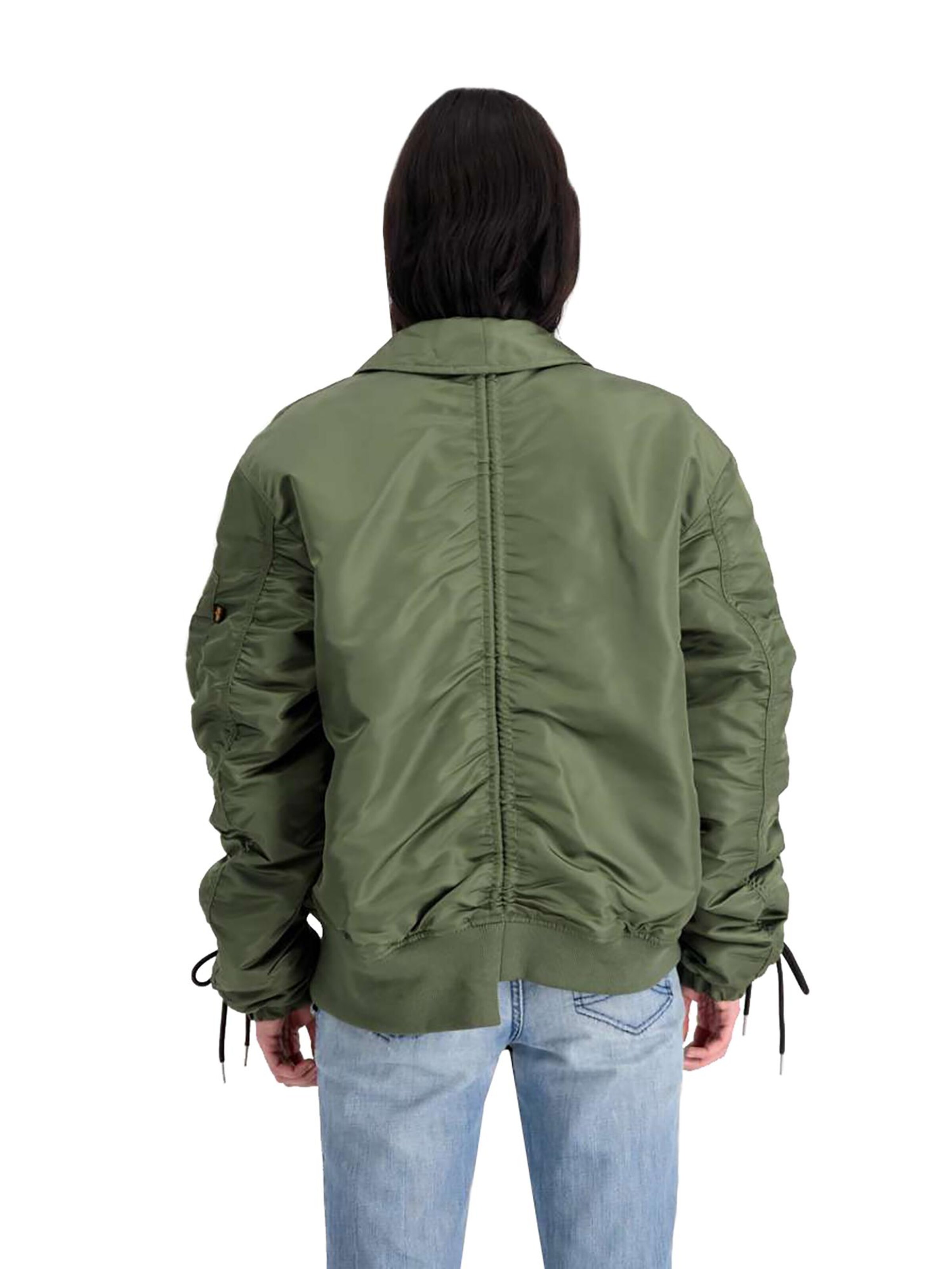 ALPHA INDUSTRIES Between-Season Jacket 'CWU MA-1' in Green