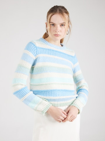 VERO MODA Sweter 'NEW EMBRACE' w kolorze niebieski: przód