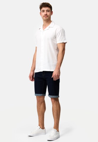 INDICODE JEANS Regular fit Overhemd ' INRycroft ' in Wit