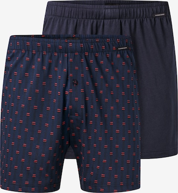 SCHIESSER Boxershorts ' Basic ' in Blauw: voorkant