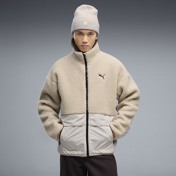 PUMA Sportjacke in Beige: Vorderseite