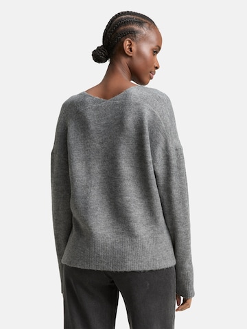 TOM TAILOR DENIM Pullover in Grau