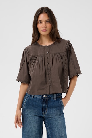 Chemisier KAREN BY SIMONSEN en marron : devant
