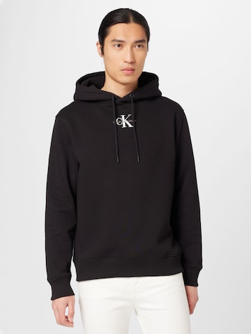 Calvin Klein Jeans - Sweatshirt em preto: frente