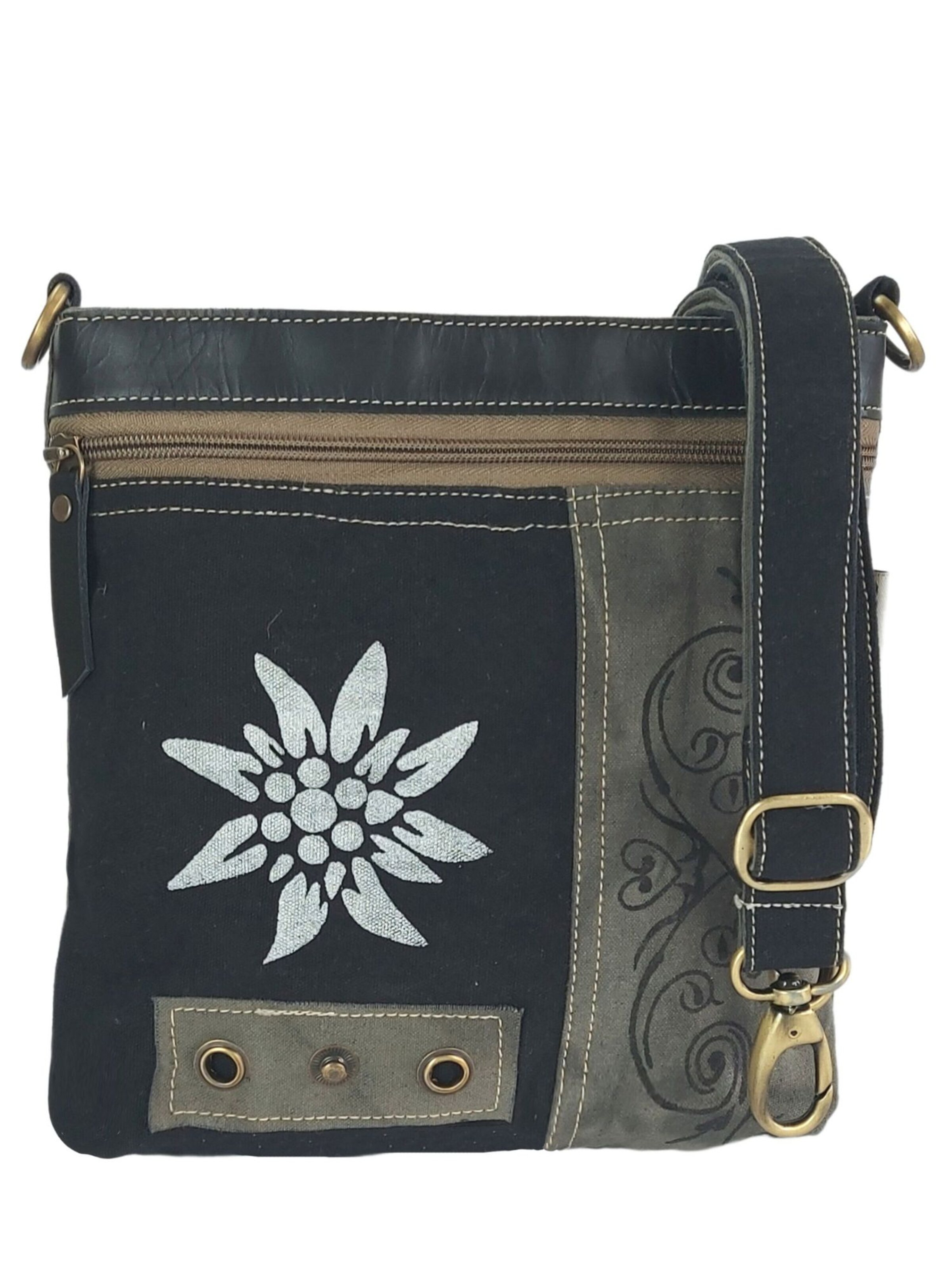 DOMELO Crossbody Bag 'Domelo' in Black: front