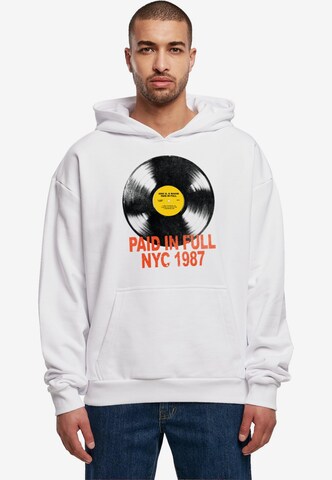 Merchcode Sweatshirt 'Eric B & Rakim - Paid in full NYC 1987' in Wit: voorkant