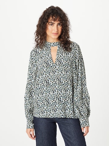 PULZ Jeans Blouse 'CAROK' in Wit: voorkant