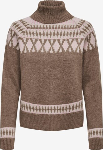 ONLY Sweater 'MATHILDA' in Brown: front