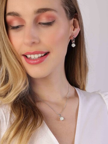 Boucles d'oreilles Lucardi en argent : devant