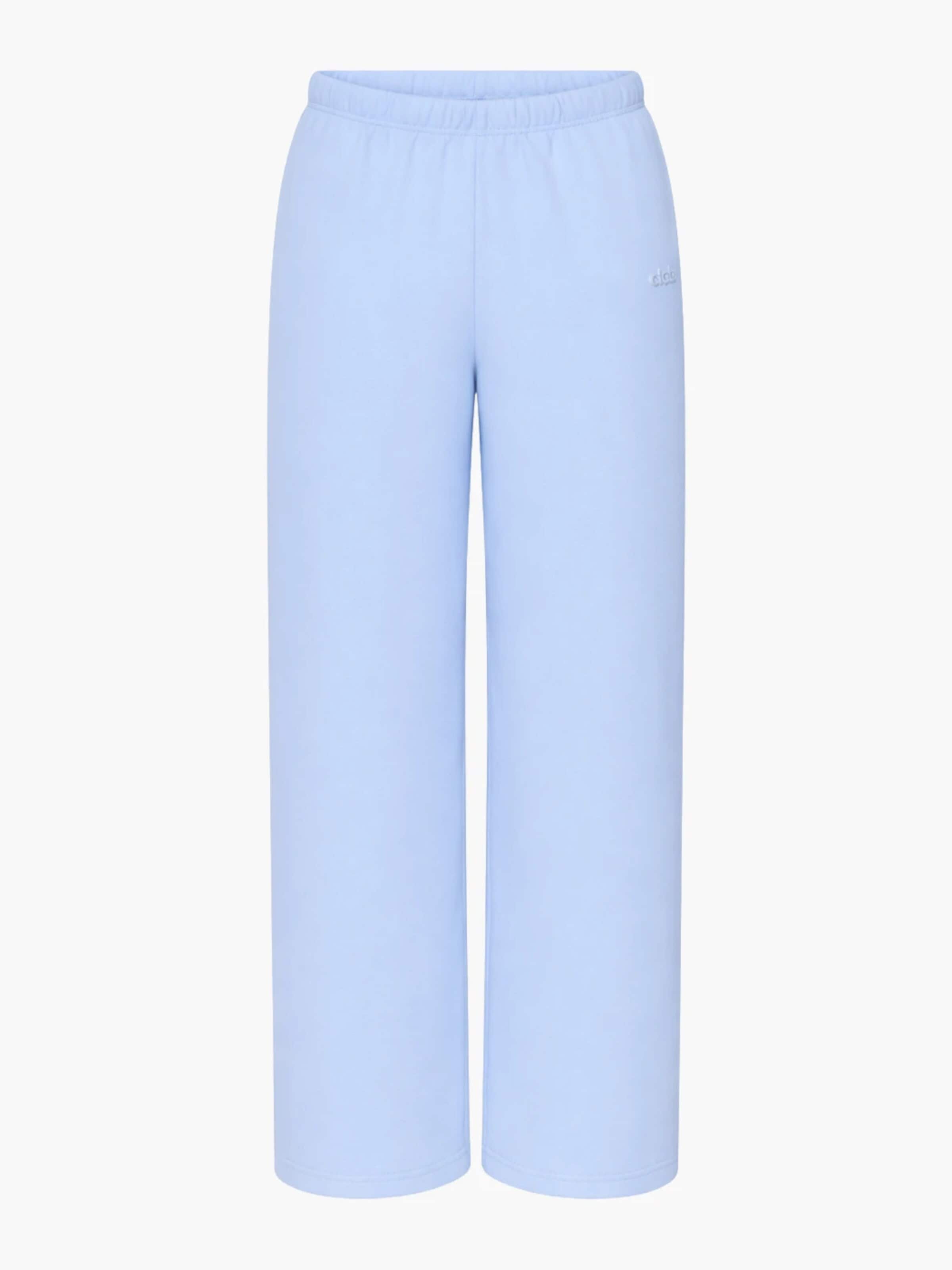 cfab (formerly creamy fabrics) Wide leg Byxa 'Everyday Relaxed Fit Straight Pants' i blå: framsida