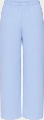 cfab (formerly creamy fabrics) Wide leg Byxa 'Everyday Relaxed Fit Straight Pants' i blå: framsida