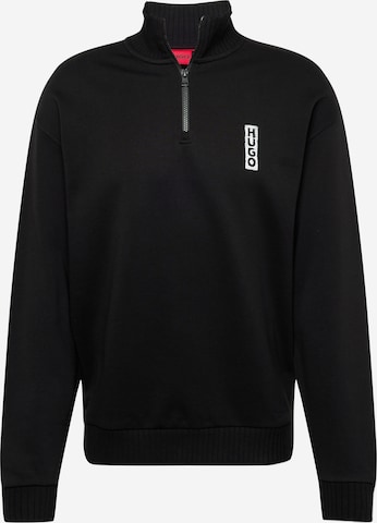 HUGO Red - Sudadera 'Dutzagata' en negro: frente