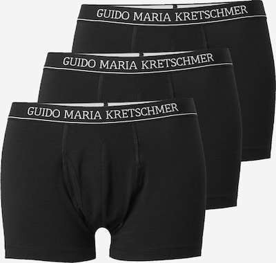 Guido Maria Kretschmer Men Boxershorts 'Can' in de kleur Zwart / Wit, Productweergave