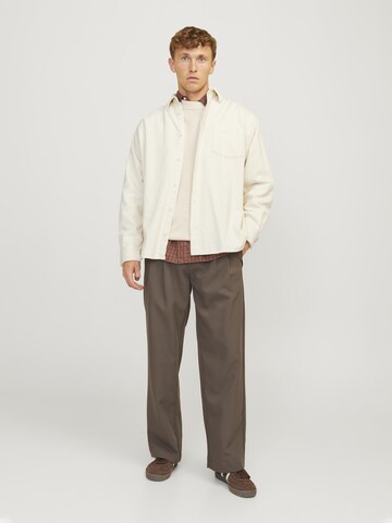 JACK & JONES Comfort fit Button Up Shirt in White
