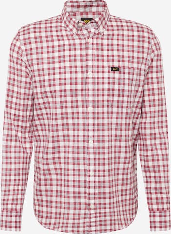 Lee Regular fit Button Up Shirt in Red: front