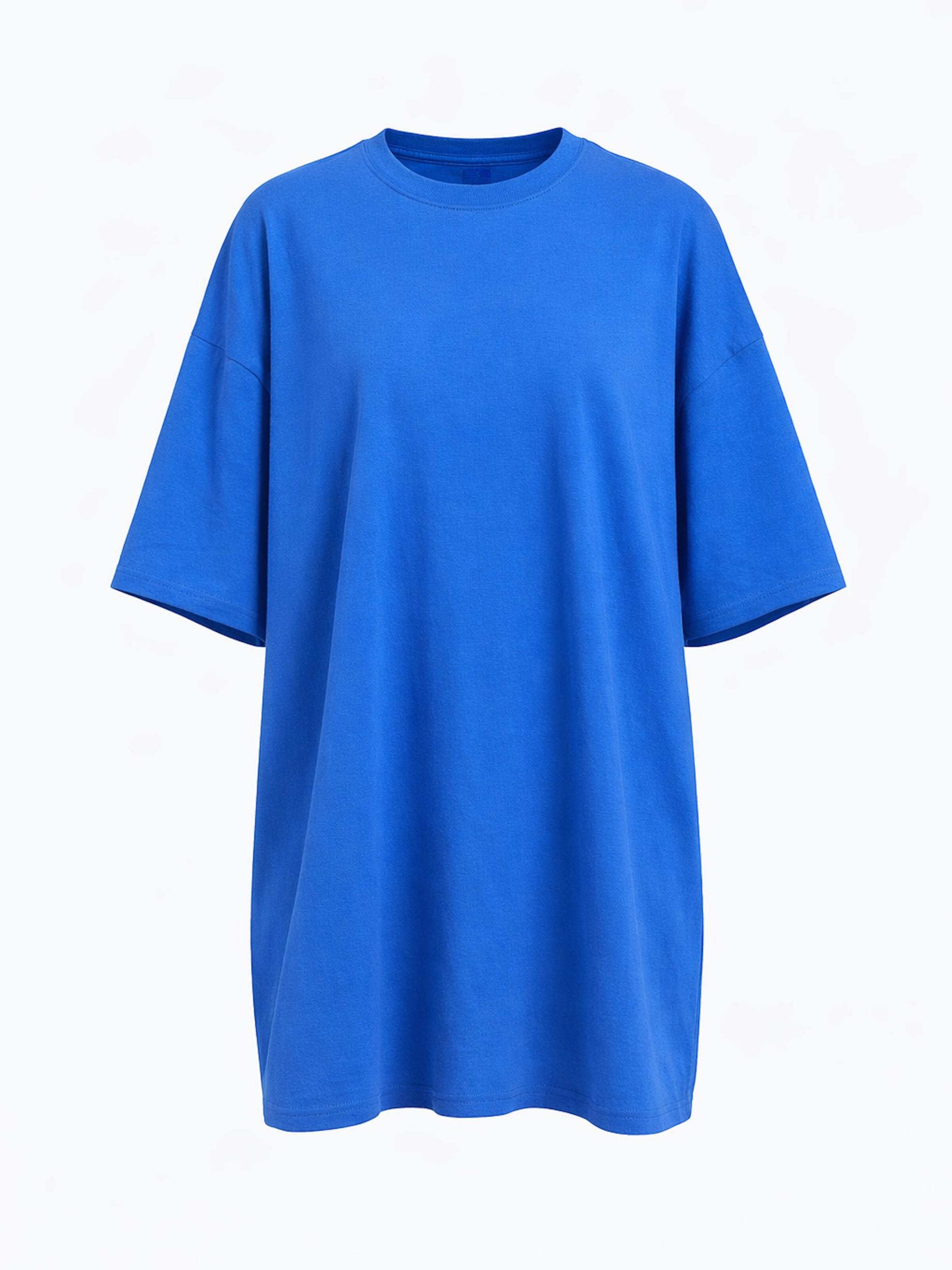 Worldclassca Oversized Shirt in Blue: front