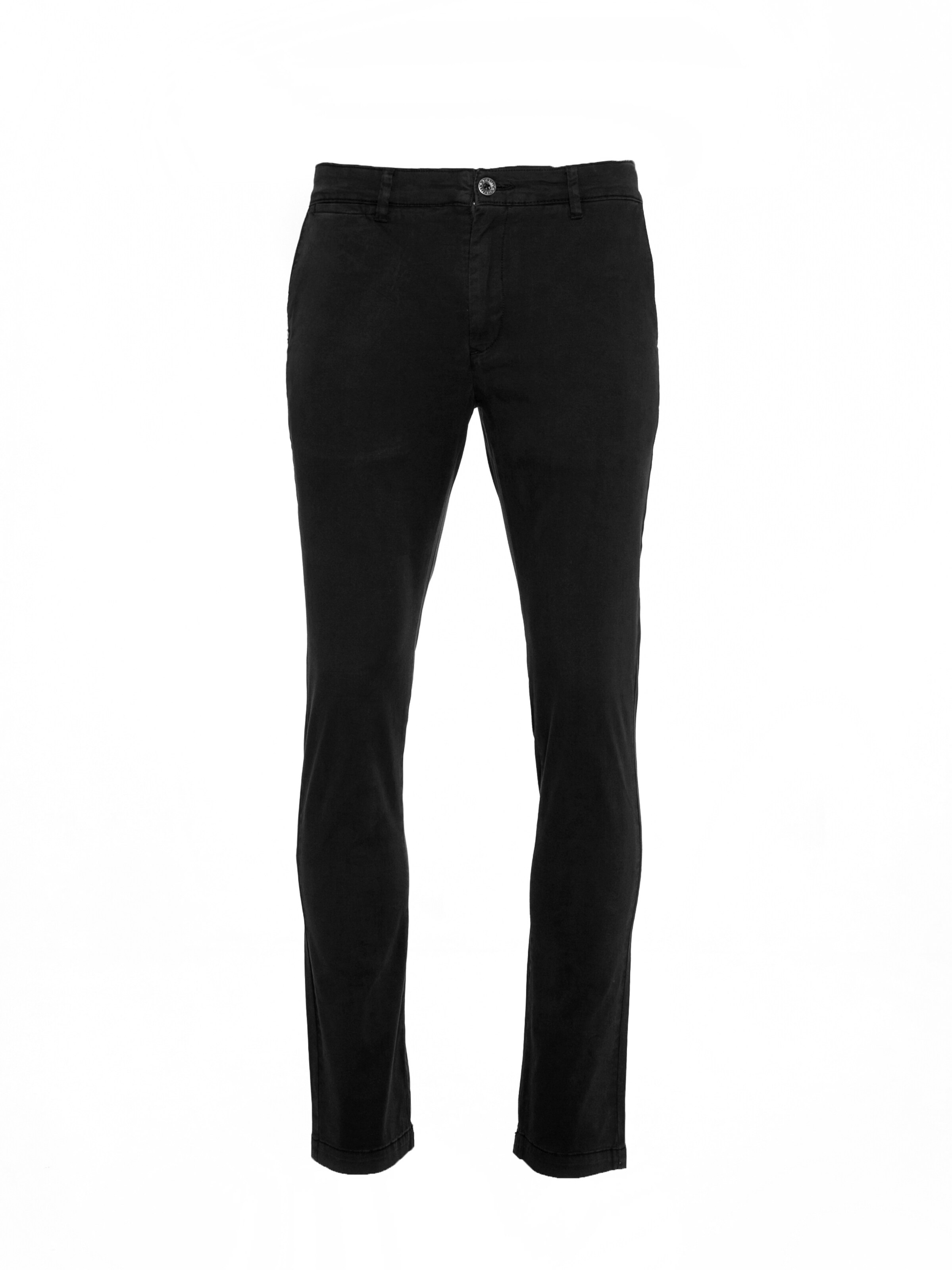 BIG STAR Chino trousers 'ERHAT' in Black: front